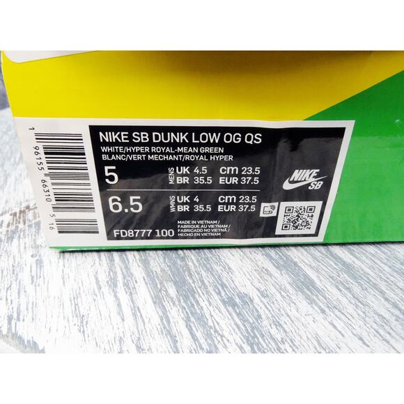 Nike SB Dunk Low OG QS Ebay Sandy Bodecker Women Size 6.5 Used OG Box - Picture 2 of 15